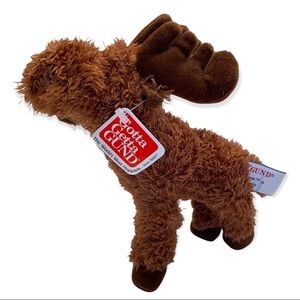 Gund Morie Jr. Standing Moose Stuffed Animal Plush 8" Brown MINT Tag